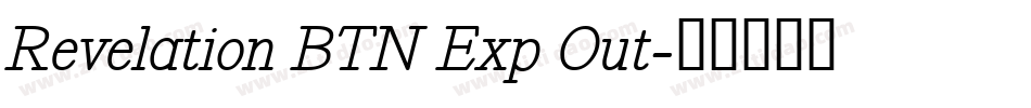 Revelation BTN Exp Out字体转换